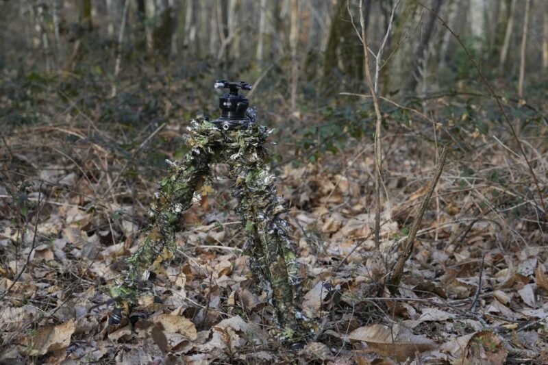 3D statief camouflage in het bos